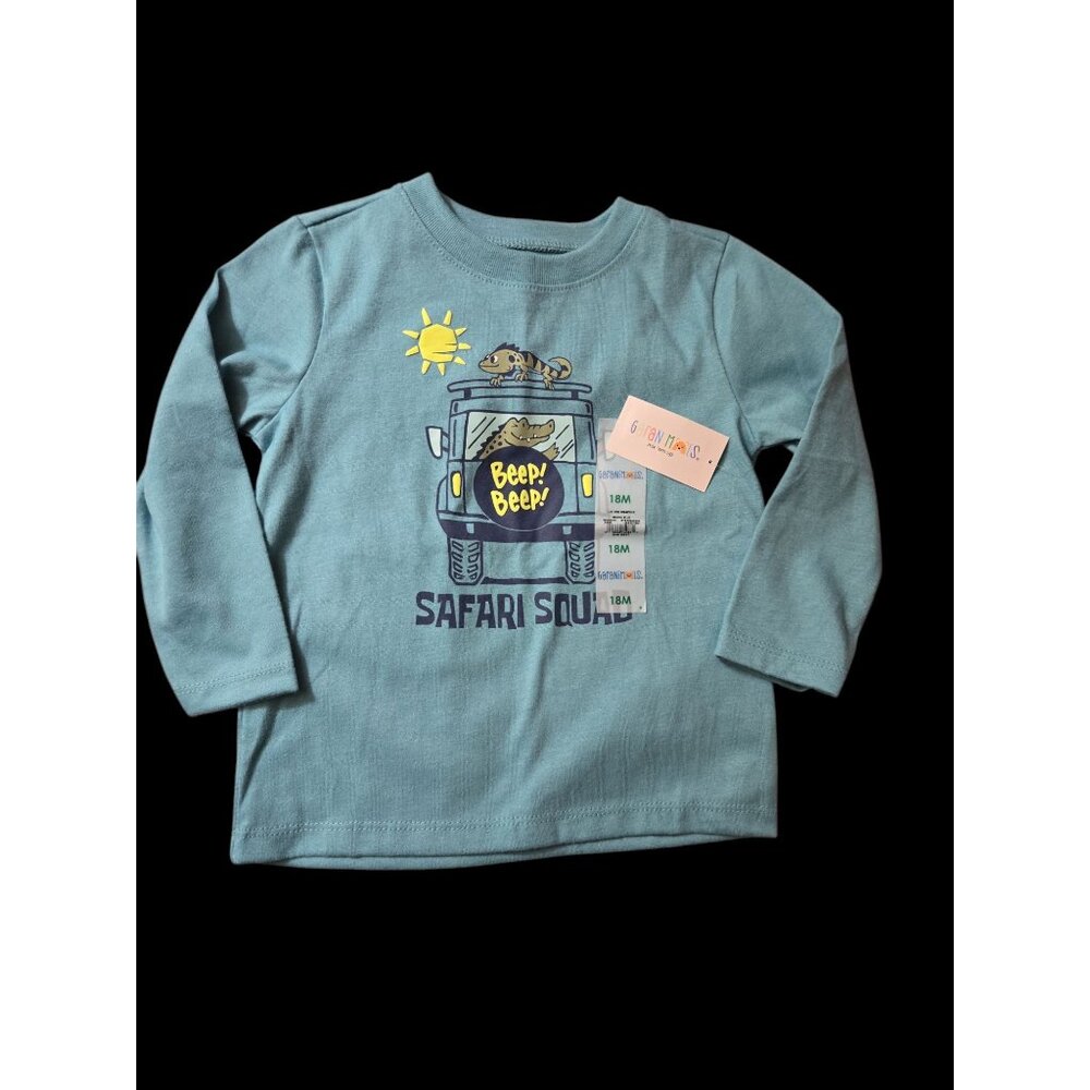 NWT Safari Squad Long Sleeve Shirt – Infant Boys 18M – Alligator Print